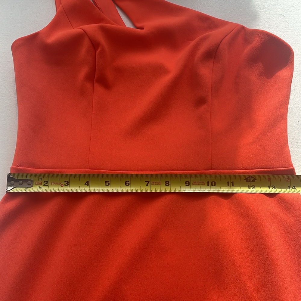 Aqua Brand One Shoulder Full Length Prom Gown/Prom Dress - Picture 6 of 13